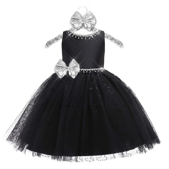 NEW Beautiful Sparkling Bling Rhinestone Sequins Flower Girl Baby Birthd… - Picture 13 of 16